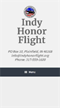 Mobile Screenshot of indyhonorflight.org